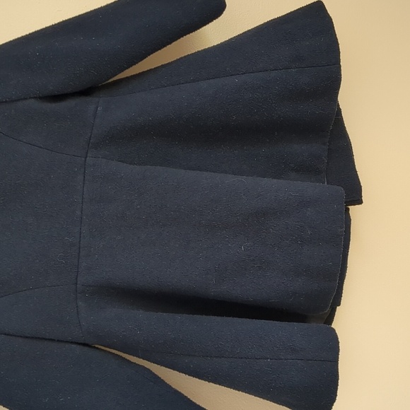 3T Rothschild Coat Ruffle Snap Front Solid Color Girl's Coat Black - Picture 12 of 14